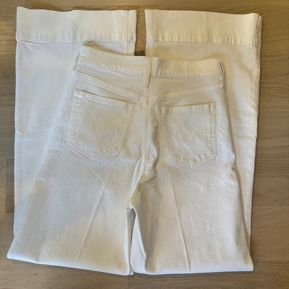 J. Crew Wide-leg denim trouser in white size 26 - Picture 11 of 11